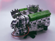 CISON Small-block 44CC 1/6 Scale Water-Cooled OHV 4-Stroke V8 Gas Engine Internal Combustion Engine - Build Your Own V8 Engine that Works - EngineDIY