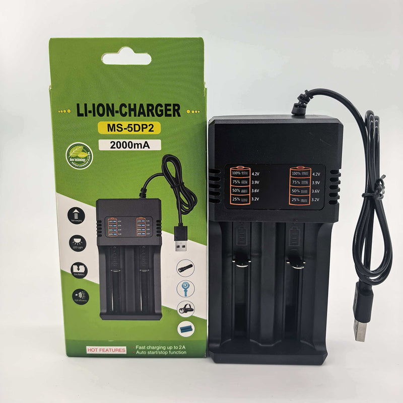 USB Intelligent Fast Charger for 3.7V/4.2V 18650 Lithium Batteries - EngineDIY