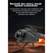 YU XIANG F119S MD500 1/16 Scale 250-Class RC Little Bird Helicopter – Flybarless 2.4G 9CH RTF Model with 6G/3D Flight Modes - EngineDIY