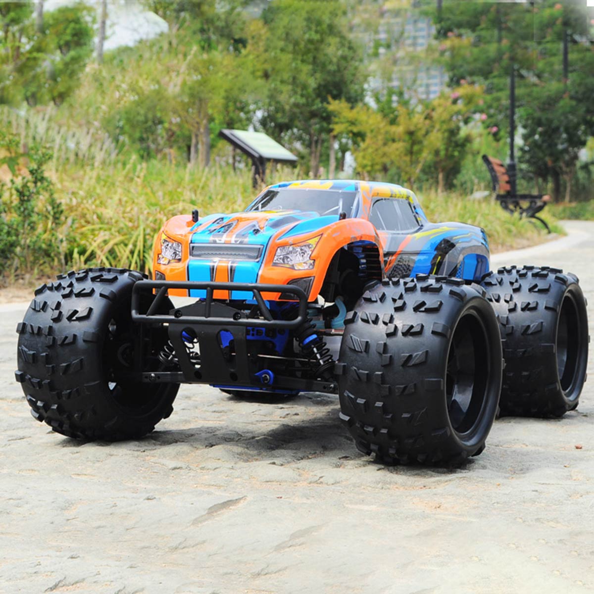hsp 94972 1/8 scale 2.4g 4wd rc off-road car model with fc.26cxp nitro engine