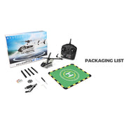 wl-k160 ec-145 160-class 2.4g 4ch 4-propeller flybarless scale rc helicopter model with adjustable left/right-hand throttle (rtf version)