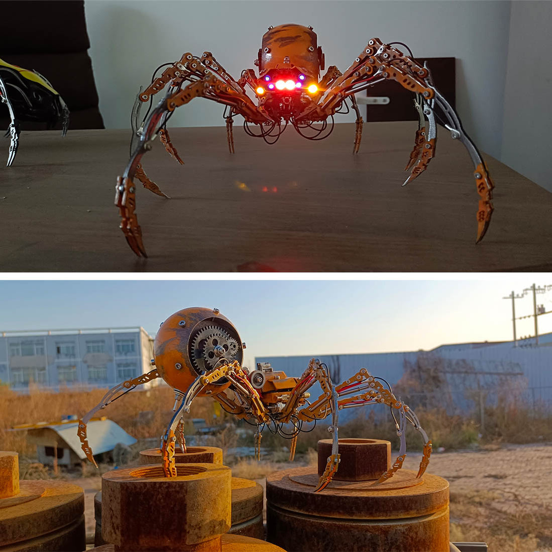 3D Mechanical Spider Assembly Model DIY Punk Movable Model Creative Or EngineDIY