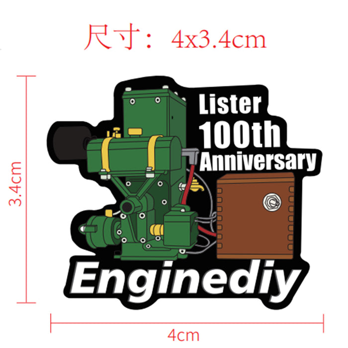 100th Anniversary Stationary Engine Refrigerator Magnet for Enginediy VIP Customers