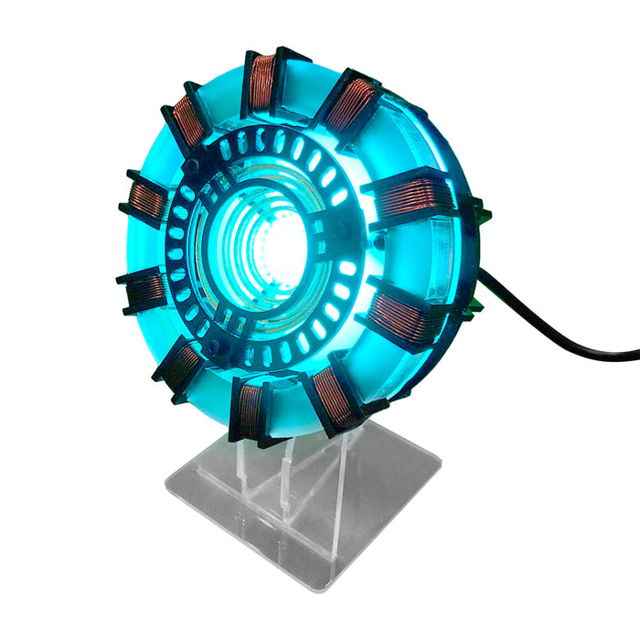 tony mk1 arc reactor model assembly kit with usb power cable & light