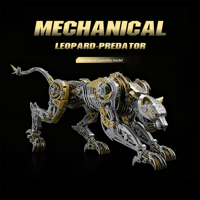 3d full-metal mechanical leopard model kit