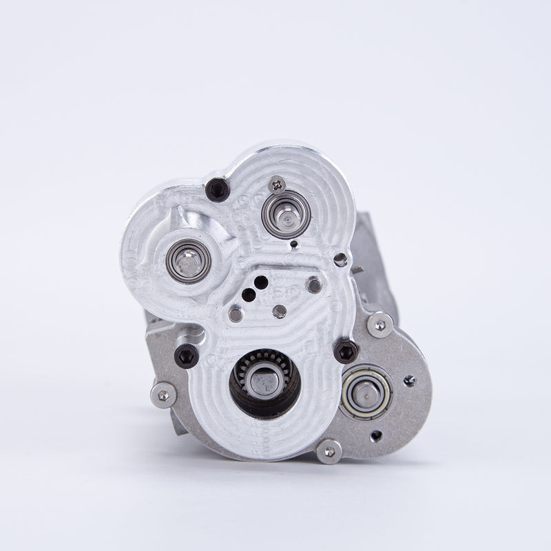 CISON Miniature Simulation Dual Clutch Four Speed Alloy Climbing Rescue Vehicle Gearbox Model Including reverse transmission transfer case engine extension shaft, servo control bracket For CISON inline four-cylinder engine model Professional model car and boat DIY modification parts Enginediy