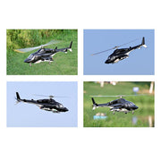 flywing bell 222 airwolf 2.4g 6ch 470-class rc military helicopter model with retractable landing gear, ace flight controller, gps positioning & m1 and m2 stick-mode (rtf)
