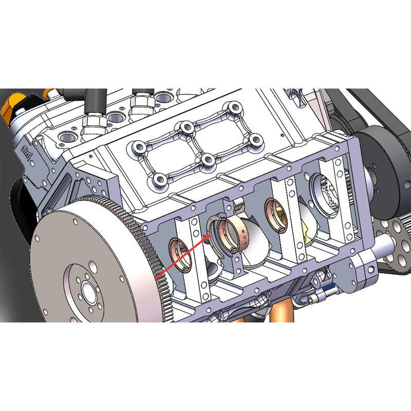 CISON V8 Engine LS-52 Small-block 52CC 1/5 Water-Cooled 4-Stroke 8-Cylinder Gasoline Engine Internal Combustion V8 Engine Model Kit that Works - EngineDIY