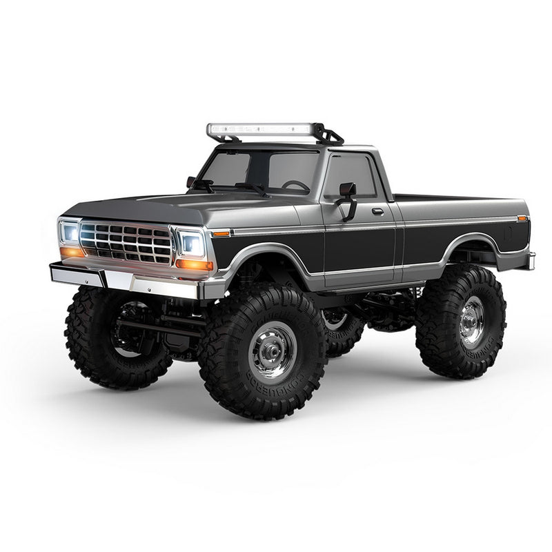1/16 scale brushless 4wd rc crawler truck – all-terrain off-road pickup with dual-rate transmission, independent suspension & metal frame
