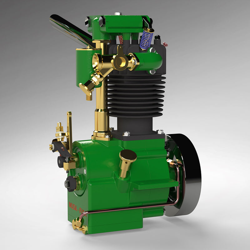ENJOMOR 10cc Flathead Engine Single Cylinder 4 Stroke L Head Sidevalve Engine Water-cooled Gasoline Engine Internal Combustion Engine - EngineDIY