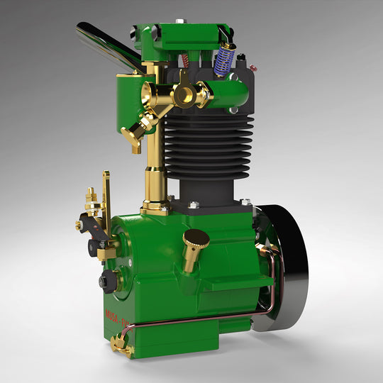 Moteur à tête plate ENJOMOR 10 cc, monocylindre, 4 temps, culasse en L, soupapes latérales, moteur à essence refroidi par eau, moteur à combustion interne