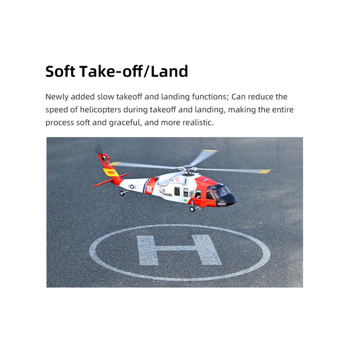 FLYWING MH-60T 2.4G 6CH 470-Class Quick-Release 4-Rotor Scale RC Military Helicopter Model with ACE Flight Controller, GPS Positioning & Left/Right-Hand Control