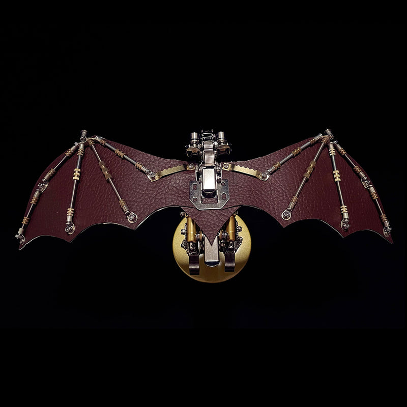 3D Bat Mechanical Steampunk Metal Assembly Animal Model Creepy Halloween Decor - EngineDIY