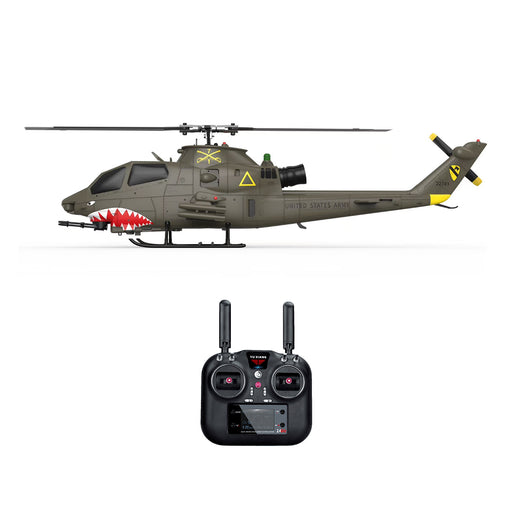 yu xiang f112s ah-1 cobra attack rc helicopter 2.4g 9ch 200 class military airplane rtf version