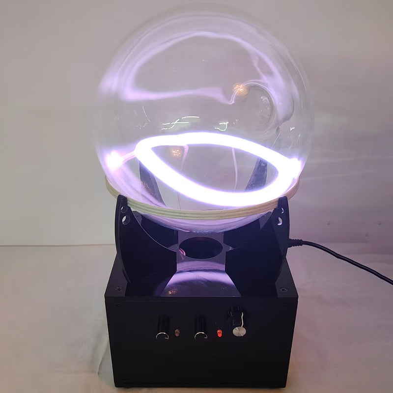 xenon gas glow ring reactor plasma sphere – interactive science desk toy