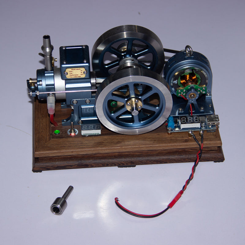 enjomor antique horizontal stationary engine, 4-stroke internal combustion, evaporative water cooling system