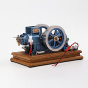 vintage horizontal 4-stroke gas engine model enjomor water cooled mechanical engine