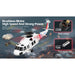 wl k270 uh-60l 2.4g 4ch 170-class 4-rotor flybarless realistic helicopter model with barometric altitude & left/right hand throttle adjustment (optical flow rtf version)
