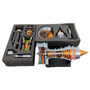 SKYMECHMAN TRENT 900 Simulated Functional Turbofan Aircraft Engine Model Kit with LED Light