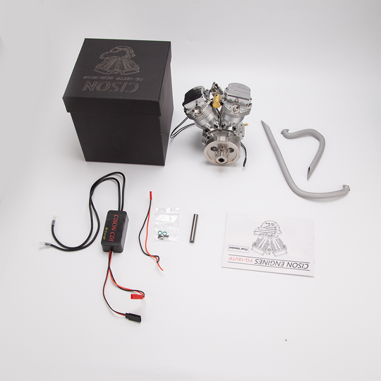 Moteur à essence CISON FG-VT9 9cc V2 bicylindre en V 4 temps refroidi par air pour moto RC