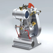 MUSA F1-2.7cc Mini OHV Vertical Single-Cylinder Four-Stroke Air Cooled Gasoline Engine Internal Combustion Engine Model Crafts