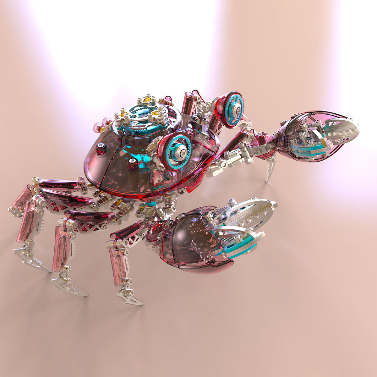 3d metal mechanical crab assembly model kit 