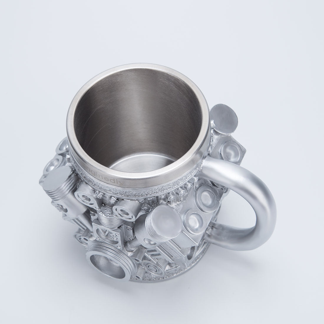 v8 engine coffee cup with stainless steel liner creative gift
