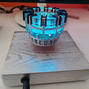 Magnetic Levitation Reactor with Light and Wooden Base Creative Sci-Tech Model - EngineDIY