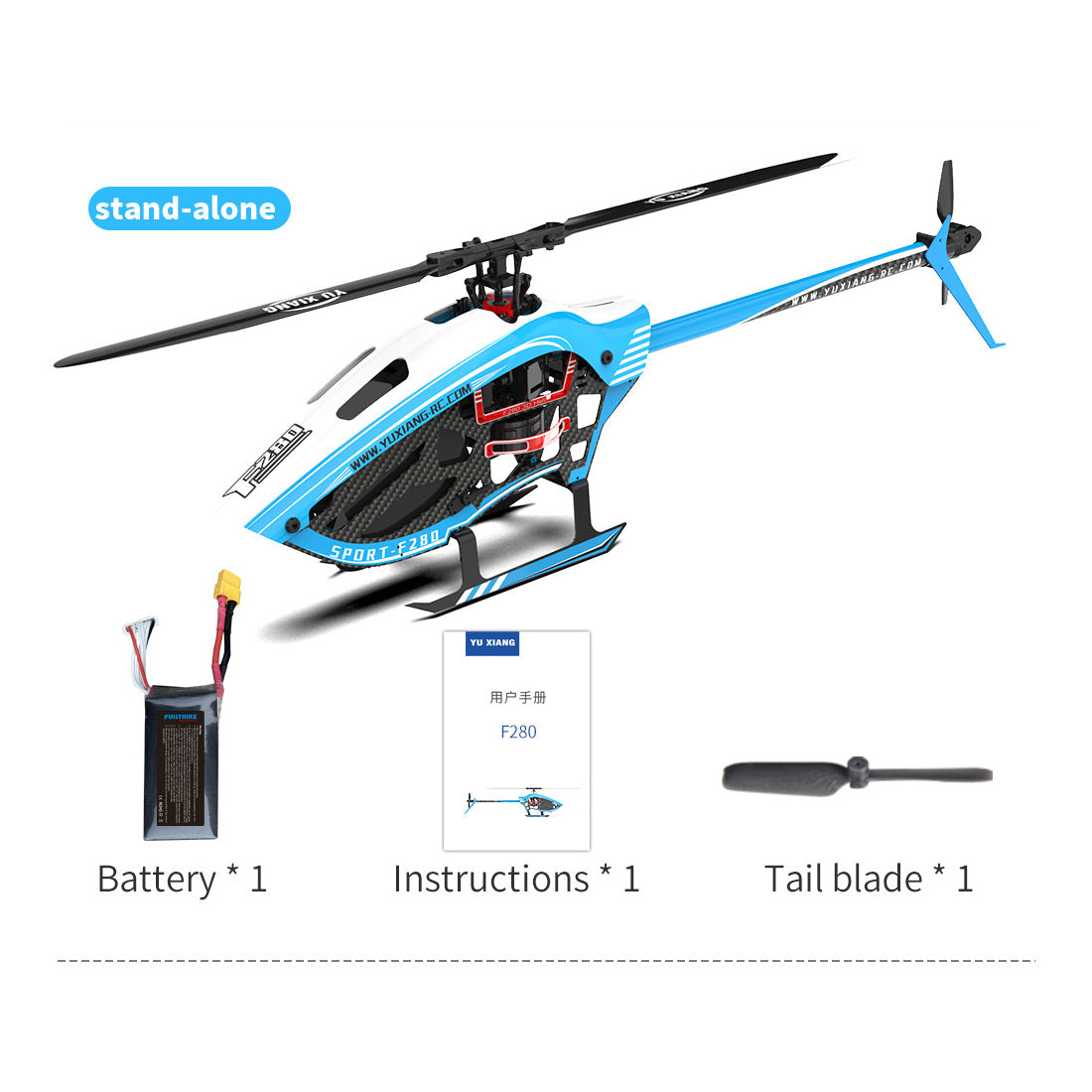 YU XIANG F280 2.4G 6CH RC Brushless Direct Drive 3D/6G Stunt