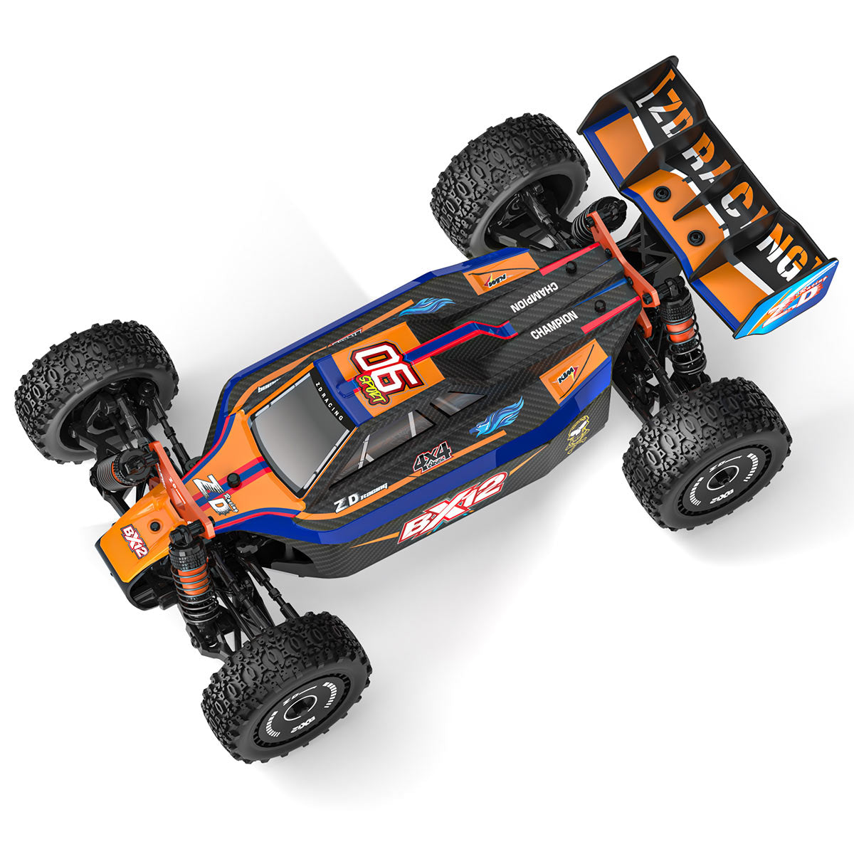 ZD Racing BX-12 1/12 Scale 2.4G RC 4WD Brushless High-Speed Off-Road Car Model with Aluminum Chassis