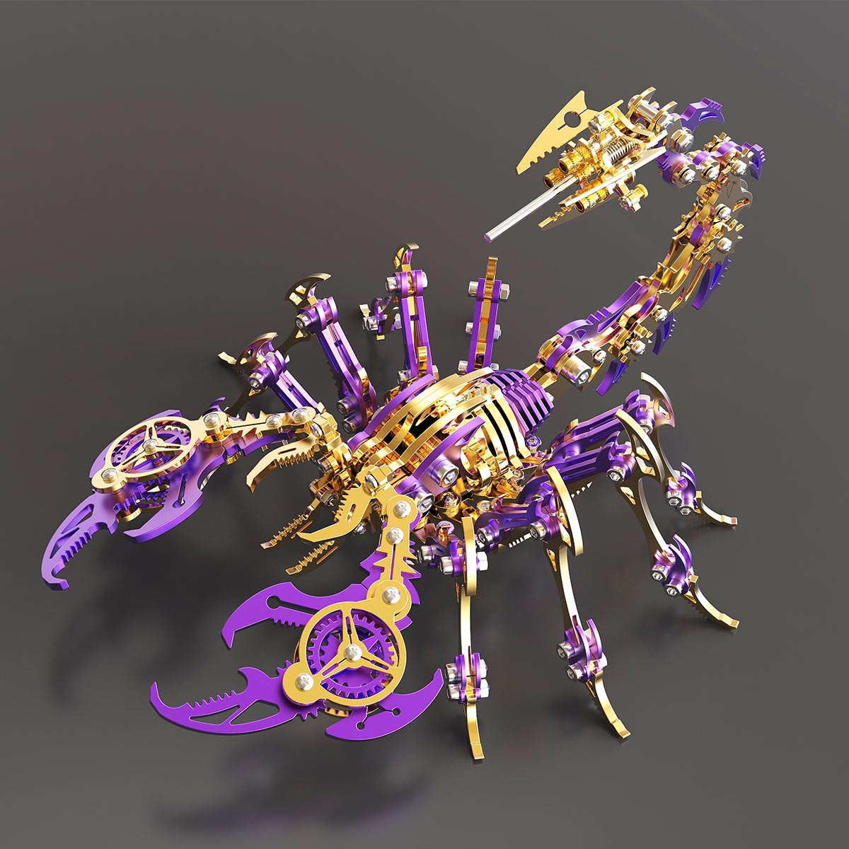 3d metal mechanical scorpion model kit 