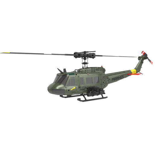 c032 1/48 scale uh-1 huey 2.4g 6ch flybarless rc hlicopter model