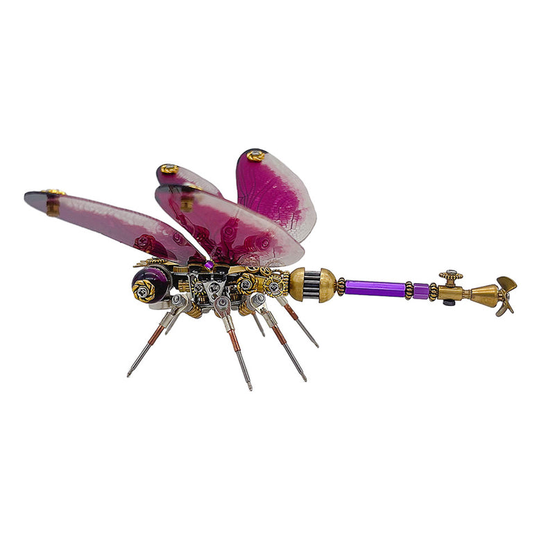 3D Metal Steampunk Insect Assembly Model Kit with Magnetic Display Base - EngineDIY