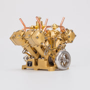 rw-V4 mini v-shape 4-cylinder reciprocating steam engine model 