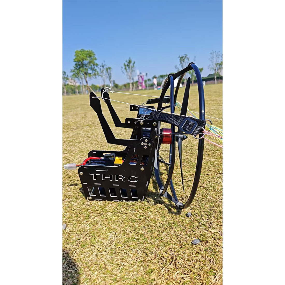 2.4g rc electric stunt mini paraglider model high-altitude stunt flight paraglider toy rtf version