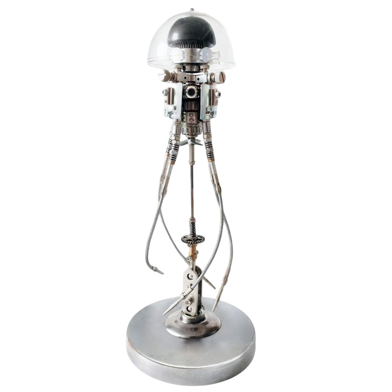3D DIY Mechanical Jellyfish Steampunk Bionic Model with LED Lights Creative Desk Ornament - EngineDIY