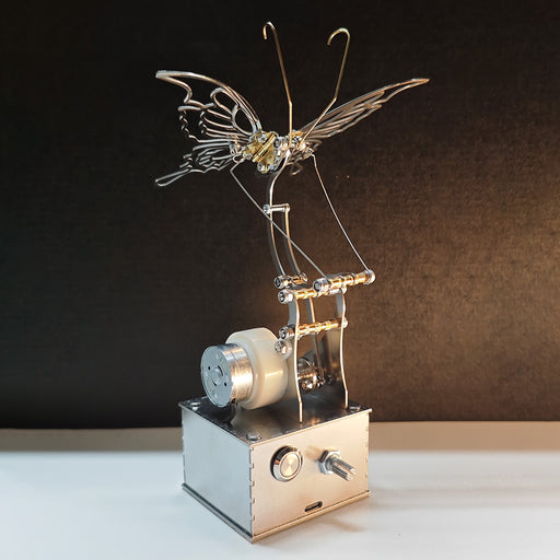 mechanical bionic butterfly 3d metal puzzle diy kinetic sculpture kit