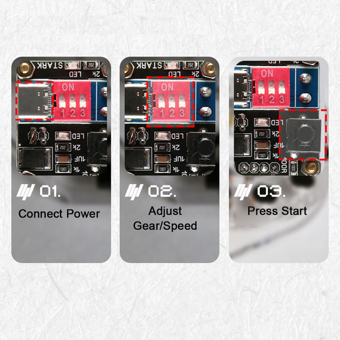Small Hall Sensor Motor Model - Brushless Ferris Wheel Demonstrator, Bedini Style - Low Power Consumption High Speed Tech Desk Decor