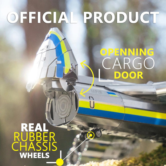 3d metal an-225 mriya aircraft model Kit, collectible desktop display for aviation lovers-270pcs