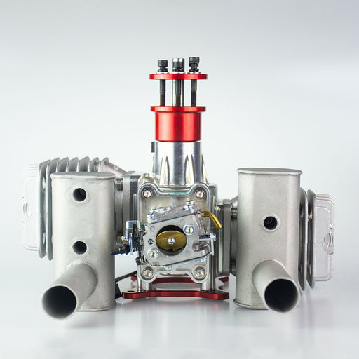 RCGF 120cc Twin Air Cooled Double-cylinder 2-stroke Piston Valve Gasoline Engine for RC Fixed Wing Model Airplane