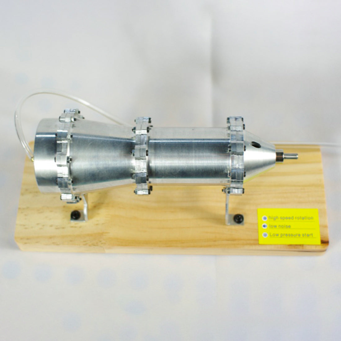 Working Multi-Stage Centrifugal Steam Turbine Model, Alloy External Combustion Engine Demonstration Model for Educational Science Teaching Display - EngineDIY