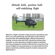 FLISHRC FL500 AH-6 Little Bird 500-Class 2.4G 6CH Scale RC Helicopter Model with L7 Flight Controller and 4-Mode Positioning GPS RTF - EngineDIY