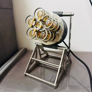 repurposed automotive ac compressor steampunk table lamp