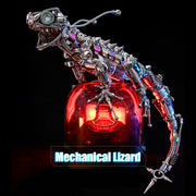 diy steampunk chameleon lizard mechanical 3d metal model kit 1000pcs difficult puzzle
