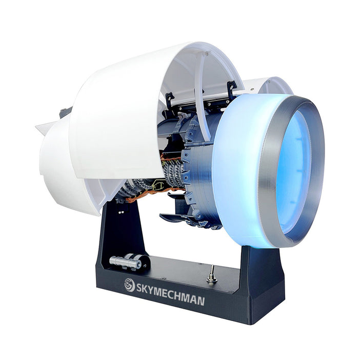 skymechman 1/24 scale aero engineering jet aircraft engines a38x turbofan engine model kit - 3d printed resin simulation engine with variable speed, diy assembly nacelle - desktop display for mechanical science