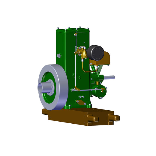 RETROL & OKMO D Type Stationary Miniature Gasoline Internal Combustion Engine Model Centennial Anniversary Edition - EngineDIY