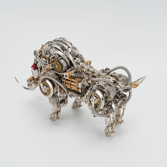 Raging Tusk 3D Metal Mechanical Boar Model Kit–DIY Steampunk Animal Assembly for Desktop Display