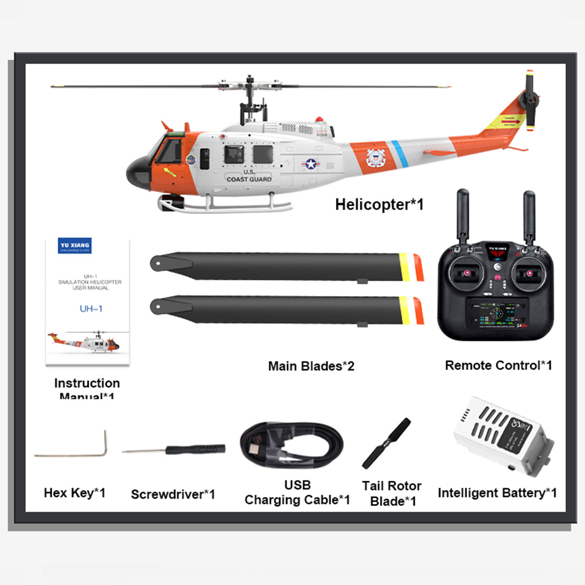 wolfbush f07s uh-1 huey – 6ch brushless gps rc helicopter