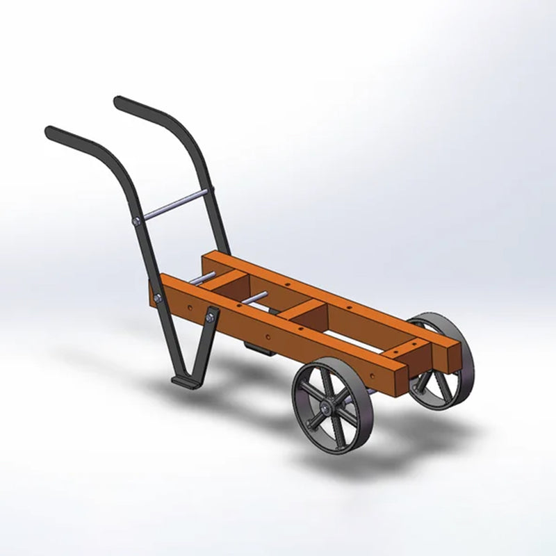 Custom Handcart Frame for RETROL & OKMO D Type Stationary Gasoline Engine Model Centennial Anniversary Edition - EngineDIY