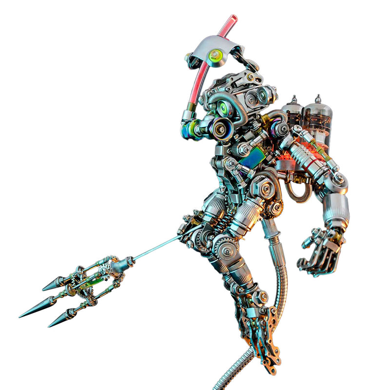 3D Mechanical Diver Ape DIY Metal Assembly Model Colorful Creative Ornament -700+PCS - EngineDIY